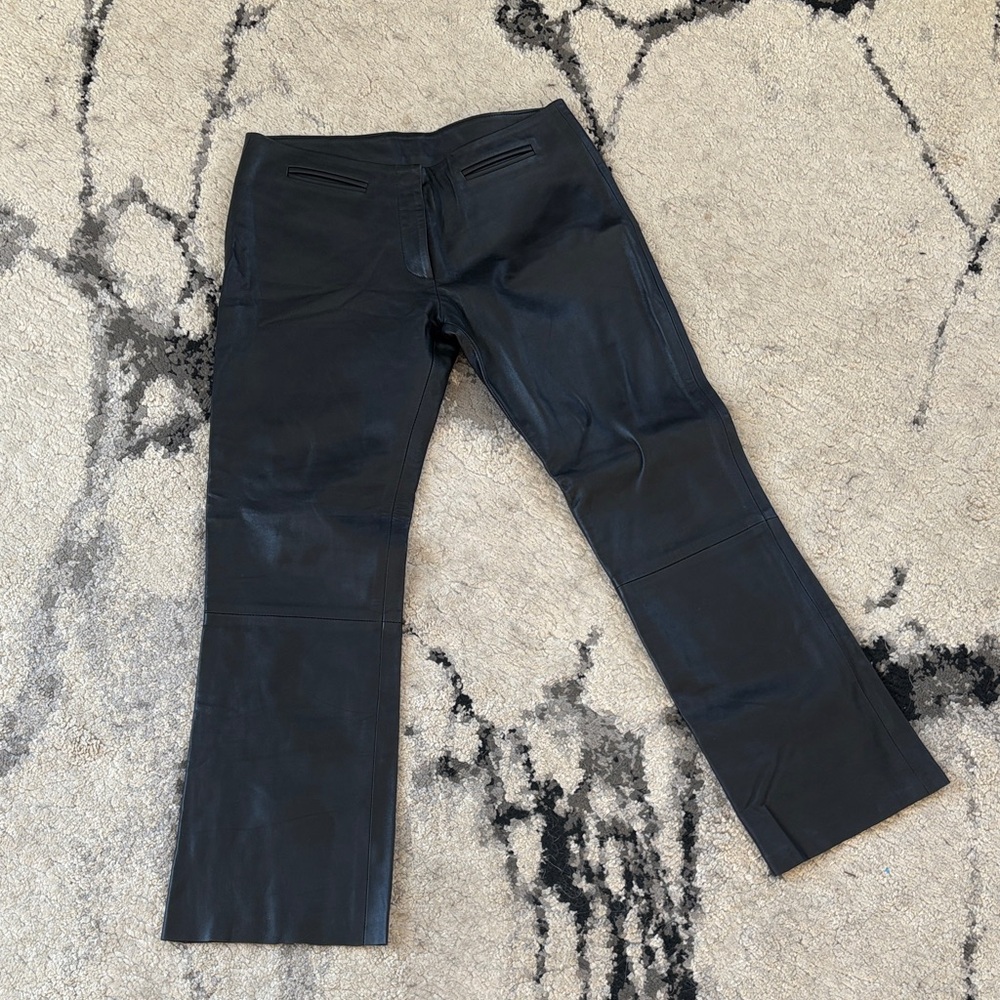 Vintage Black Leather Pants